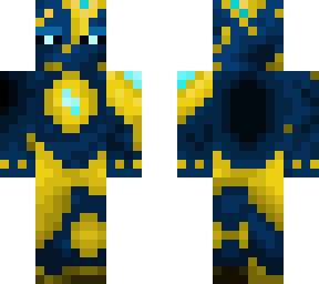 dark navy cracked humanoid