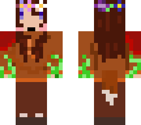fox girl with flower crown (lore)