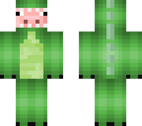 pigless-bacon in dinosaur costume
