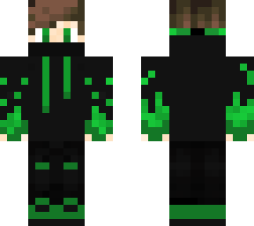 green flames