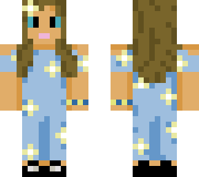 light blue daisy jumpsuit {black shoes}
