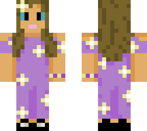 purple blue daisy jumpsuit {black shoes}