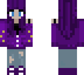 speak now cardigan purple hair girl
