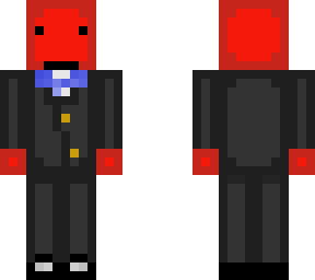 Red guy in a suit | Minecraft Skin