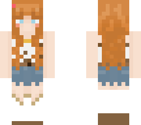 akiko skin (its me) orange hair
