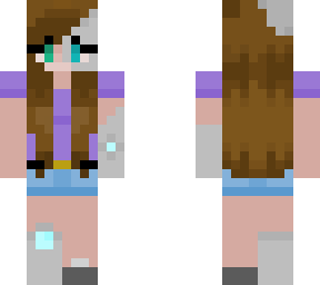 cyborg brunette  girl with blue/green eyes