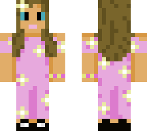 pink daisy jumpsuit (black shoes)