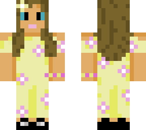 yellow daisy jumpsuit (black shoes)