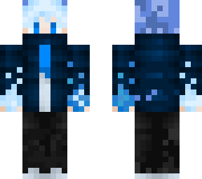 fire blue guy