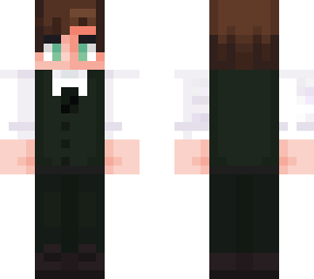 green vest brunette