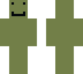 sage green smiley man