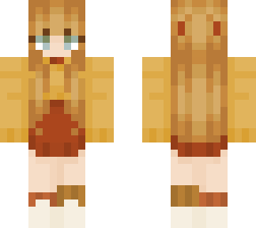 1970's sweater and dress girl