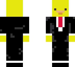 backward chicken in a suit