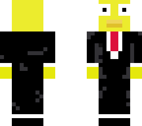 backward chicken in a suit