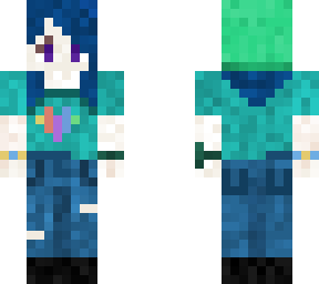 blue heart shirt