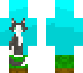 cat in minecraft world