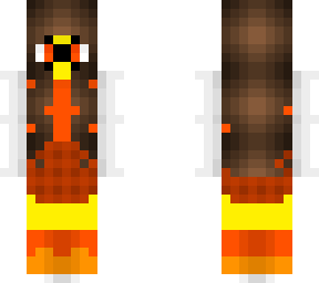 female - orange & white - glasses