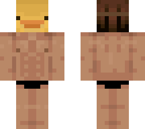 man with duck mask