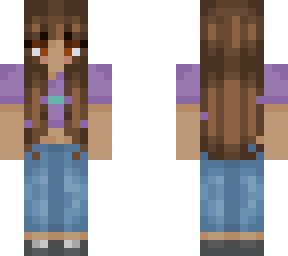 maxine in purple and teal with jeans