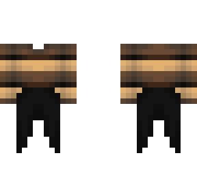 ob - tan & brown sweater w/ black skirt