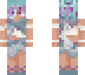 teal and purple girl