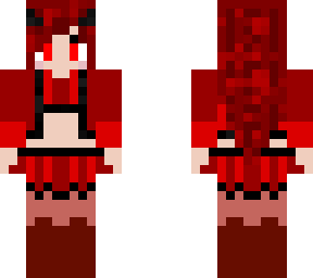 chica de rojo