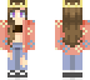 girl in hawaiian shirt with crown