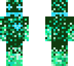 green robot blue heart