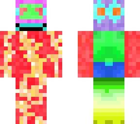colorful road rashed man