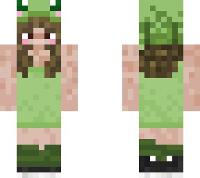 frog girl in a green dress :)