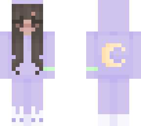 girl (purple onsie with bunny slippers)