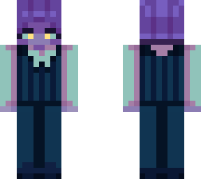 a purple fellow