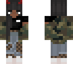 conjunto chaqueta camuflaje skin mc