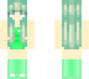 green emo girl