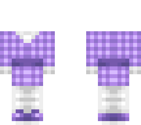 ob - lavender & white checkered outfit