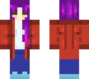 porpl hair girl