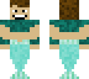 teal merman warrior (prismarine armor)(no helmet)