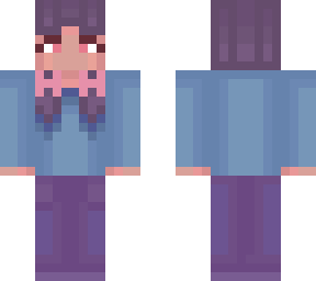 girl wearing blue clothing