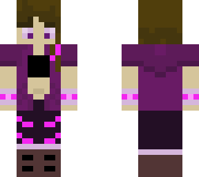 girl with purple sweater
