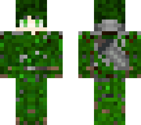 green haired camo overlay knight