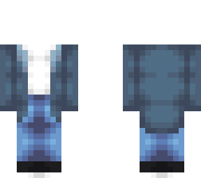ob - early spring blue coat w/ fit
