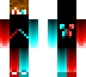 red and blue masked boy