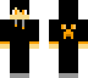 the orange guy with headphines