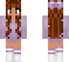 cute purple black girl
