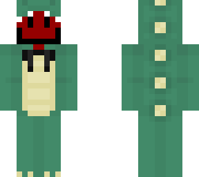 dino onesie red blob