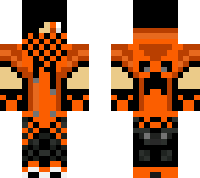 orange patterned gamer boy