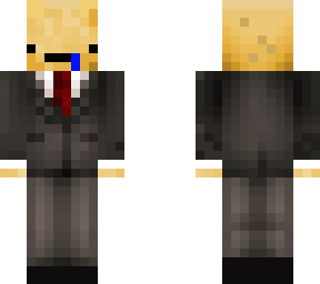 potato in suit