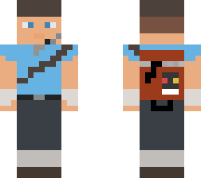tf2 blu scout with intel