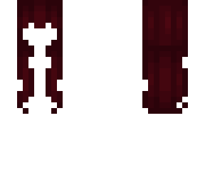 base ; long wine red hair