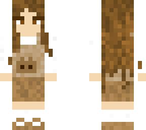 cute bown bear skin (girl)